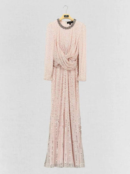 JENNY PACKHAM Macelline Pink Size US 8 Long Dress