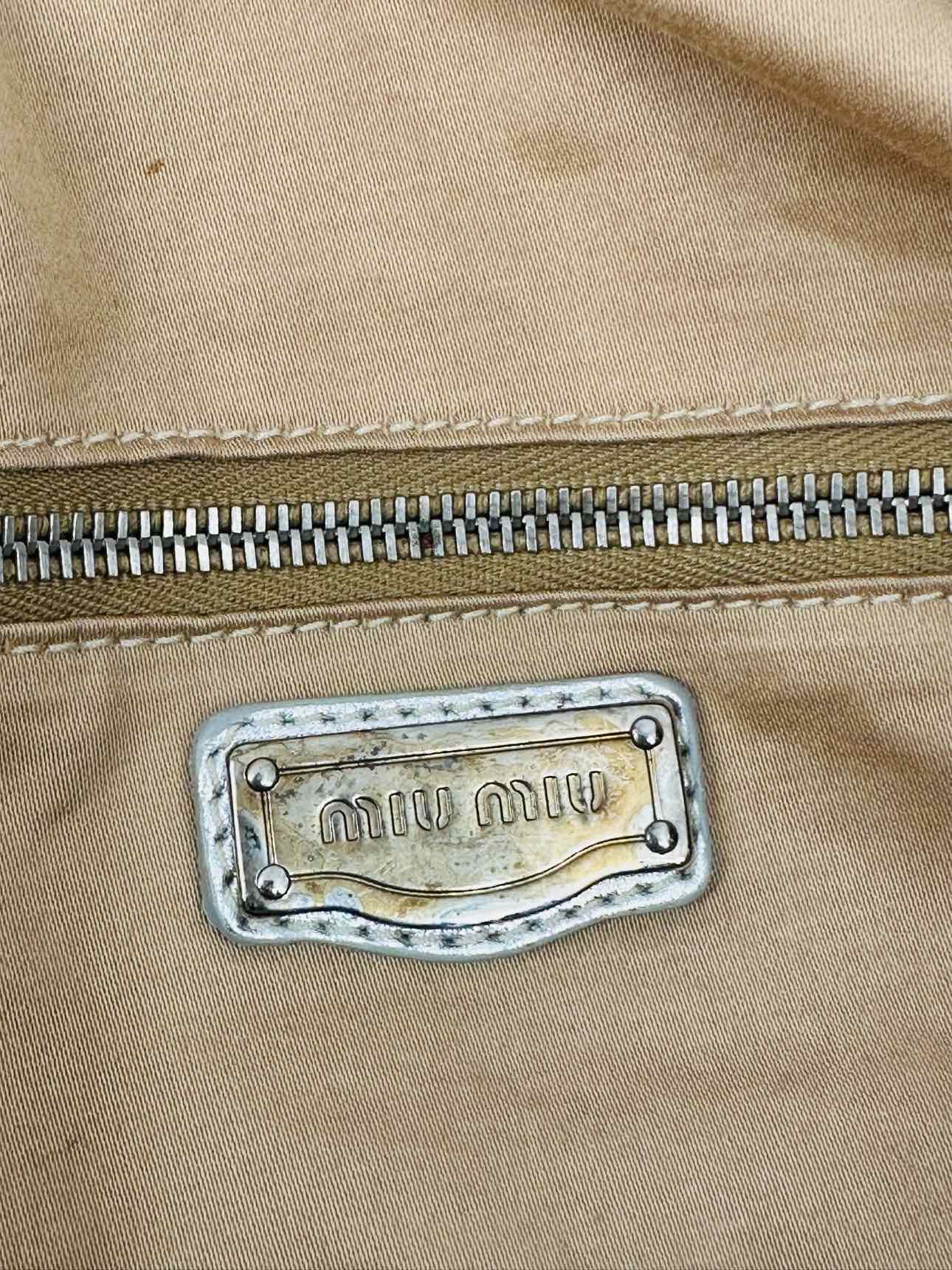 MIU MIU Patchwork Silver & Gold Tote Bag