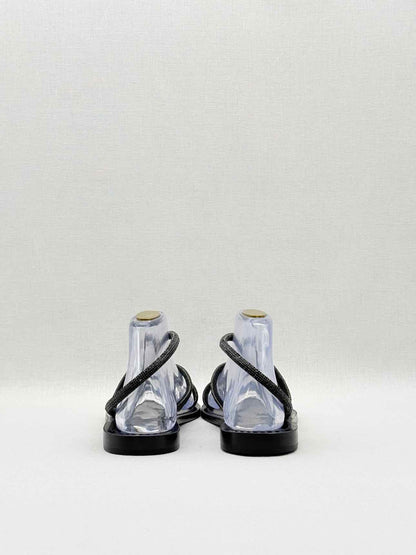 AMALIA Black Embellished Size EU 39 Sandals