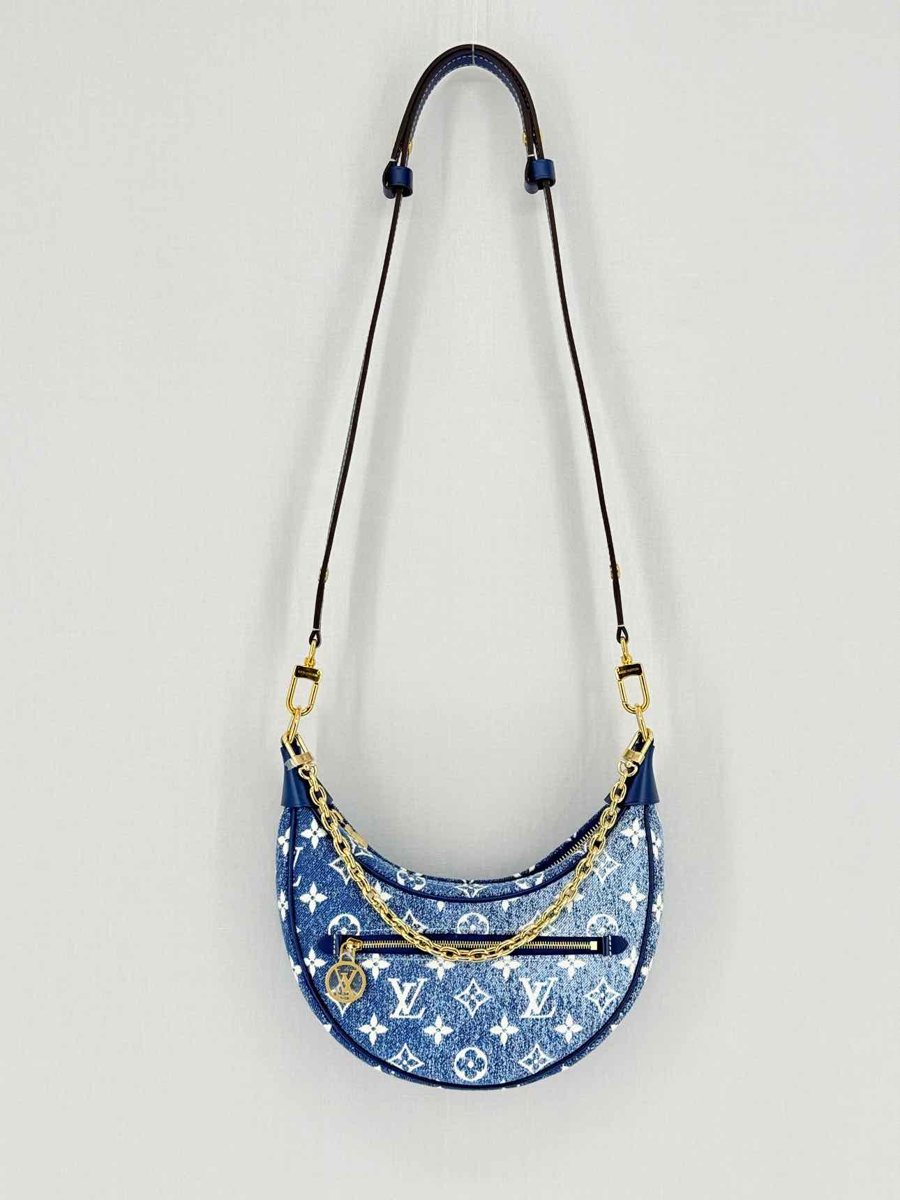 LOUIS VUITTON Loop Blue Monogram Shoulder Bag
