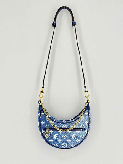 LOUIS VUITTON Loop Blue Monogram Shoulder Bag