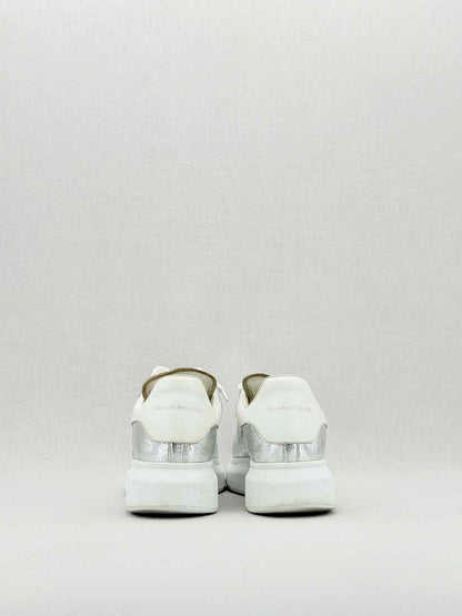 ALEXANDER MCQUEEN Metallic Silver Size EU 40 Sneakers