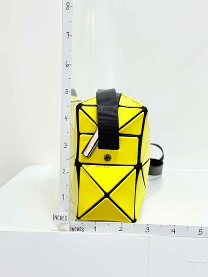 BAO BAO Carton Yellow & Black Geometric Crossbody