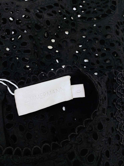 ZIMMERMANN Tali Swirl Swing Black Size US 0 Top