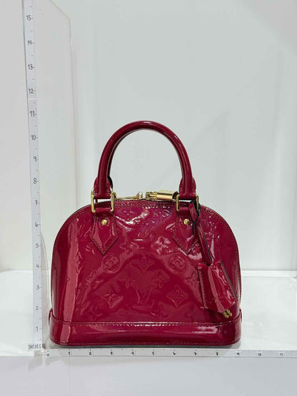 LOUIS VUITTON Alma Red Monogram Top Handle