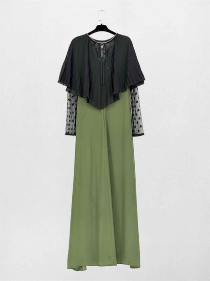 CAVALLI CLASS Green & Black Size US 8 Long Dress