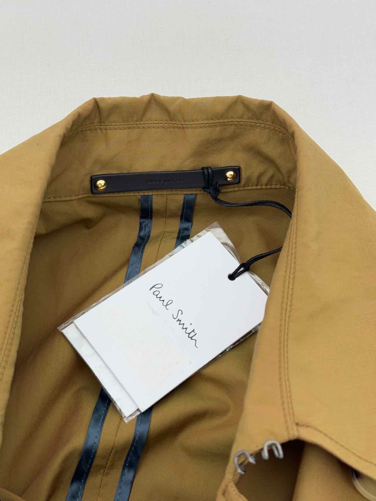 PAUL SMITH Mustard Size Medium Trench Coat