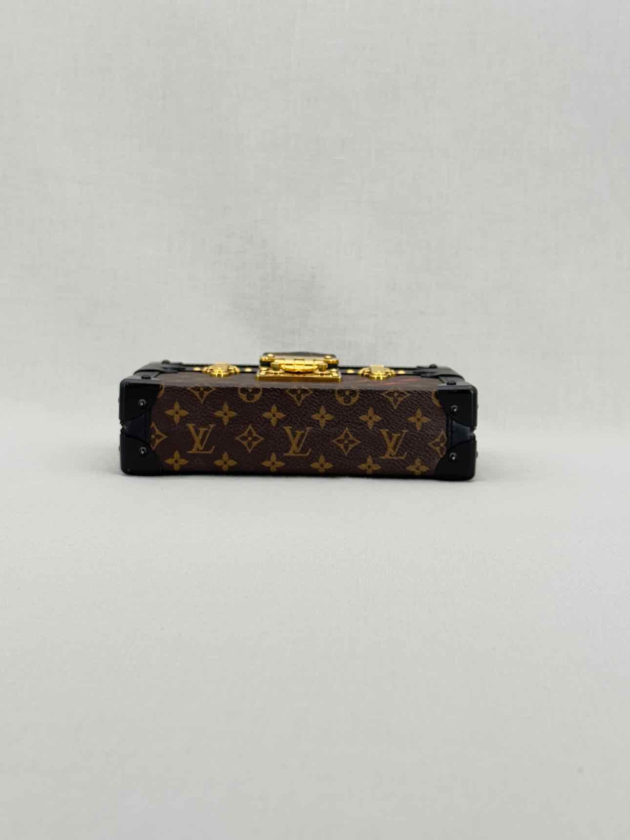 LOUIS VUITTON Petite Malle Brown Monogram Clutch