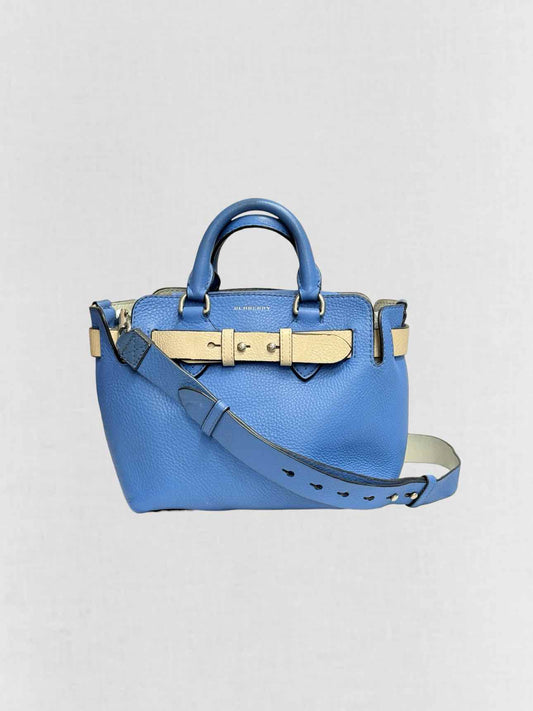 BURBERRY The Belt Blue Top Handle