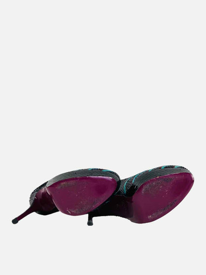 GIBELLIERI COUTURE Black Multicolor Size EU 40 Pumps