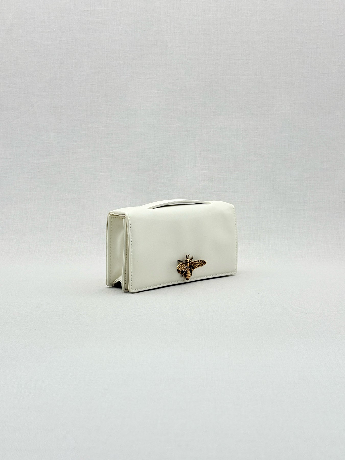 DIOR D-Bee White Clutch