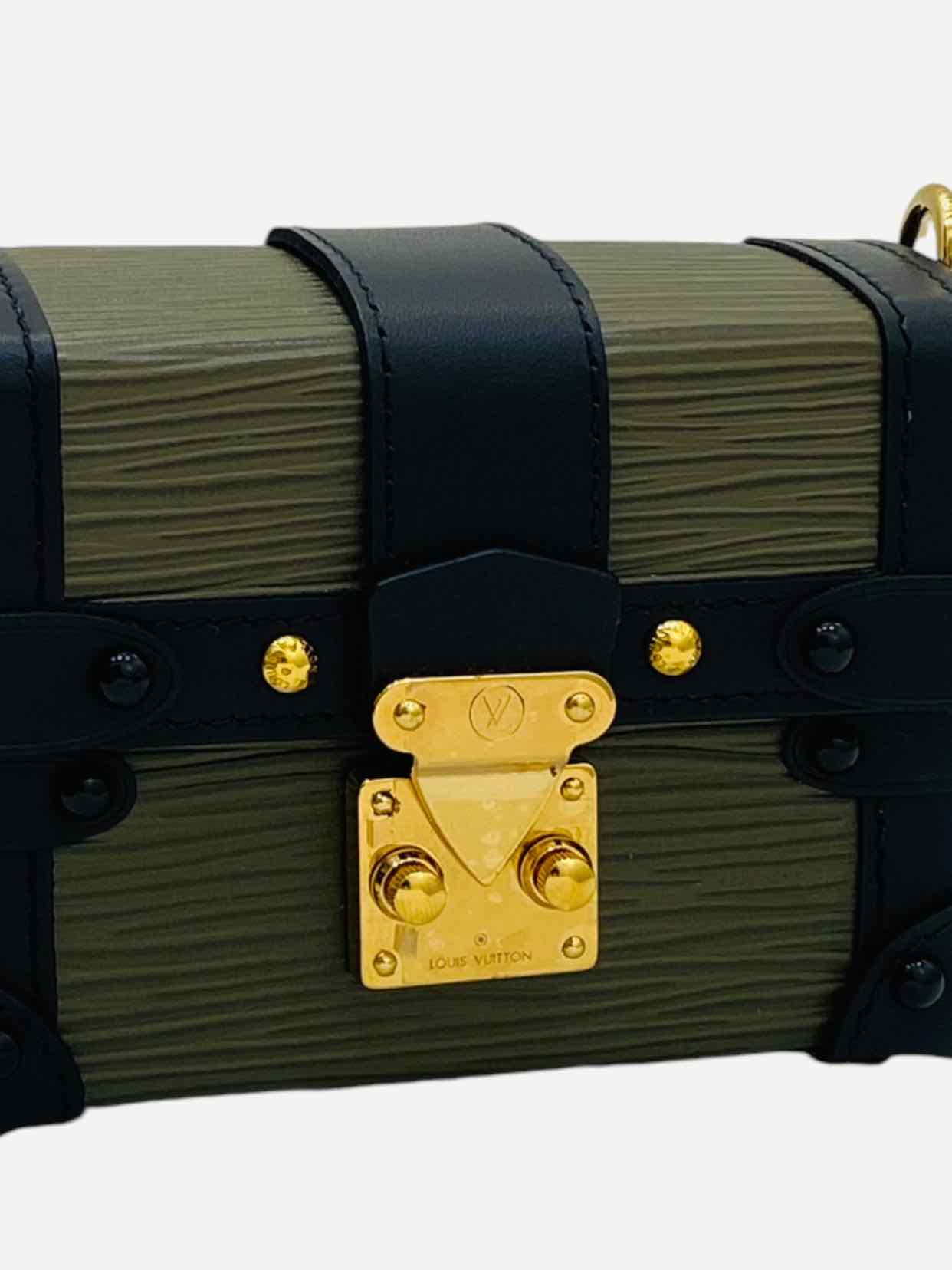 LOUIS VUITTON Green & Black Shoulder Bag