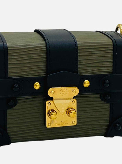 LOUIS VUITTON Green & Black Shoulder Bag