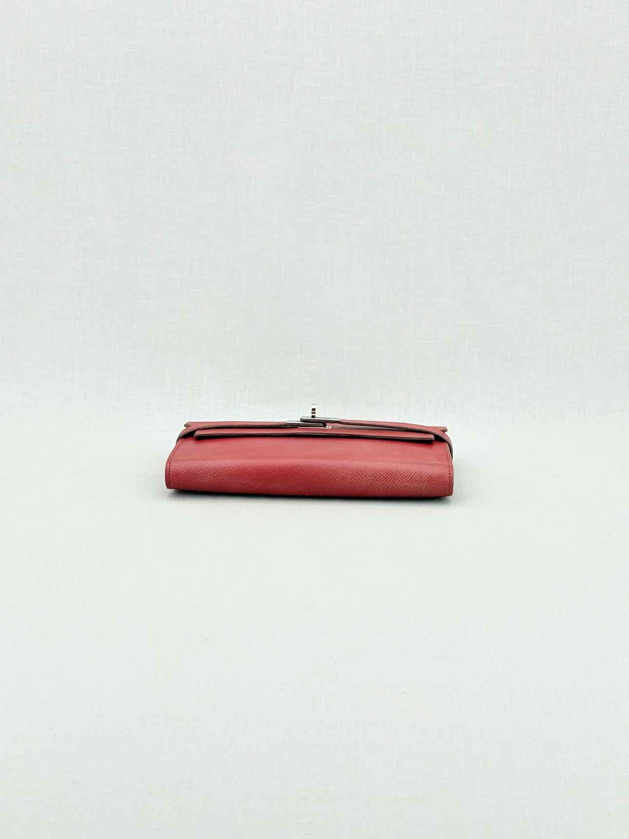 HERMES Burgundy Continental Wallet