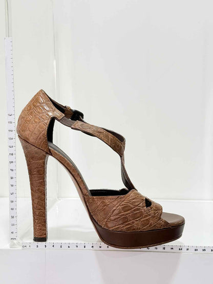 BOTTEGA VENETA Brown Size EU 40 Heeled Sandals