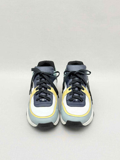 CHANEL White Multicolor Size EU 38.5 Sneakers