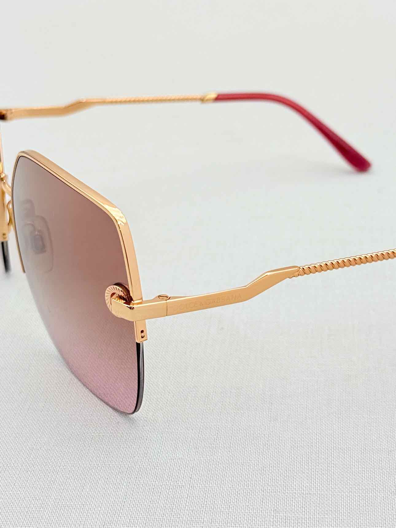 DOLCE & GABBANA Gold Tone Sunglasses