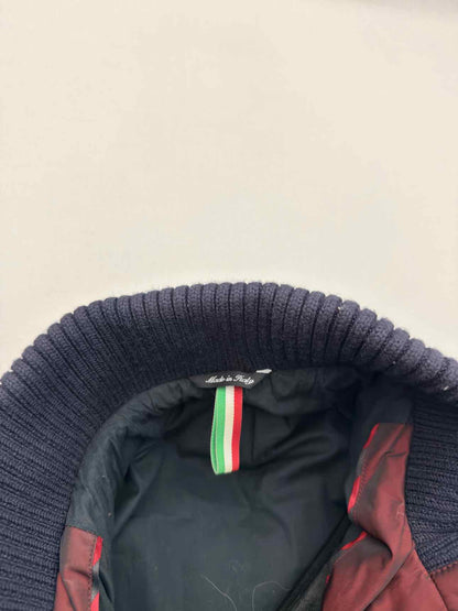 MOSCHINO Bomber Burgundy & Blue Size US 40 Jacket