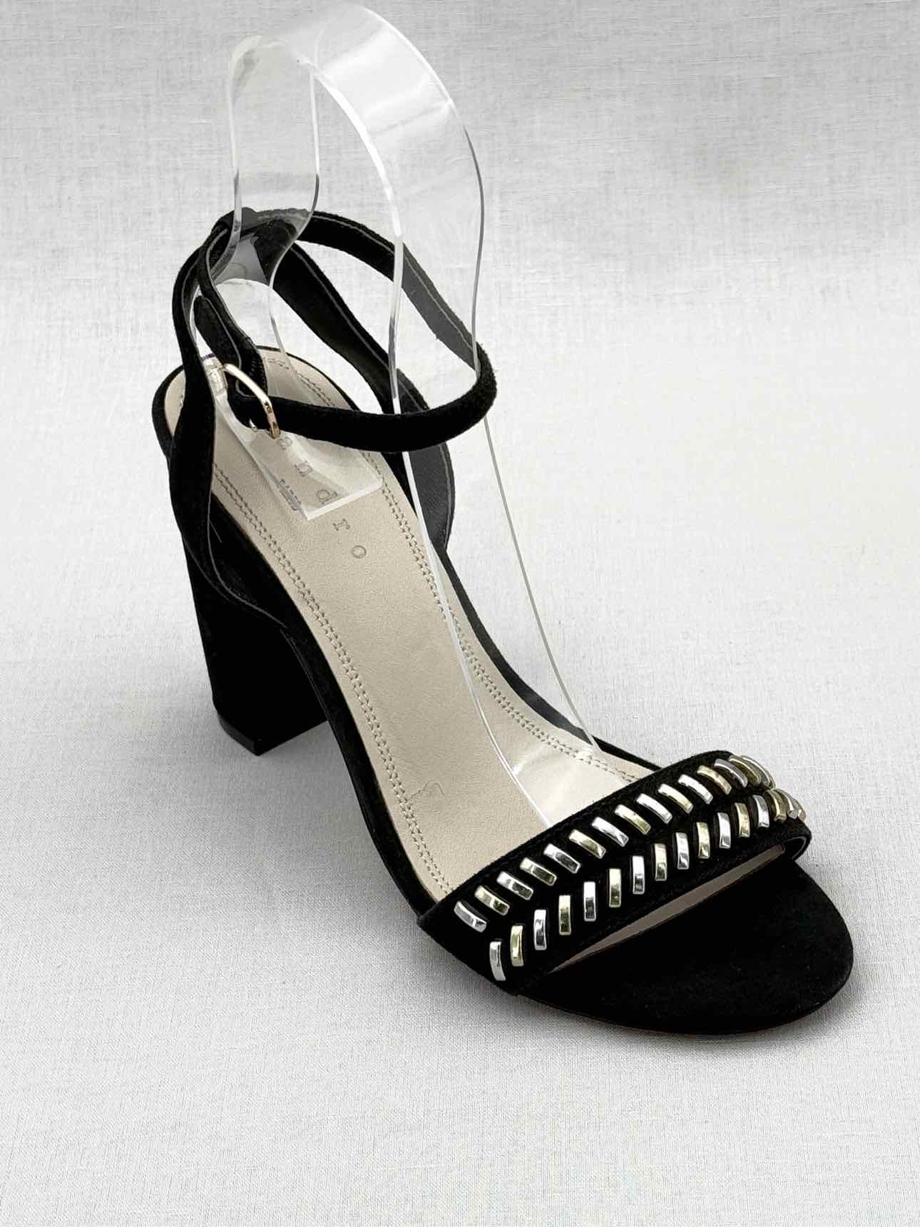 SANDRO Black Size EU 38 Heeled Sandals