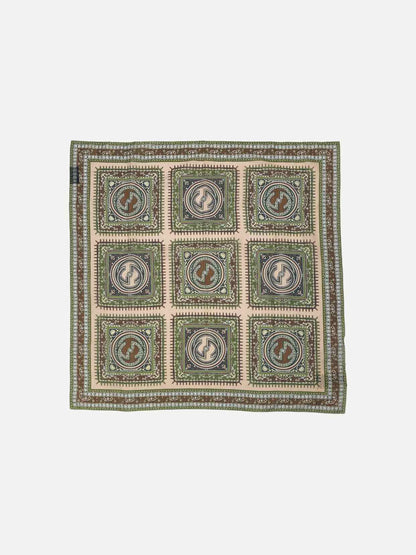 GUCCI Brown Multicolor Printed Scarf