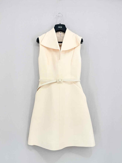 CHRISTIAN DIOR Cream Size US 4 Short Dress