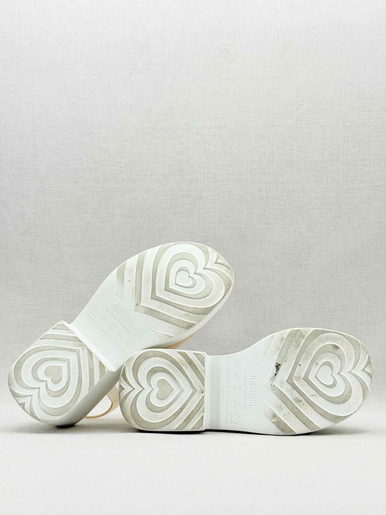 MELISSA Beige & White Size EU 39 Heeled Sandals