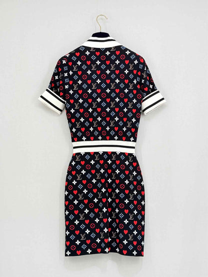 LOUIS VUITTON Size Small Knee Length Dress