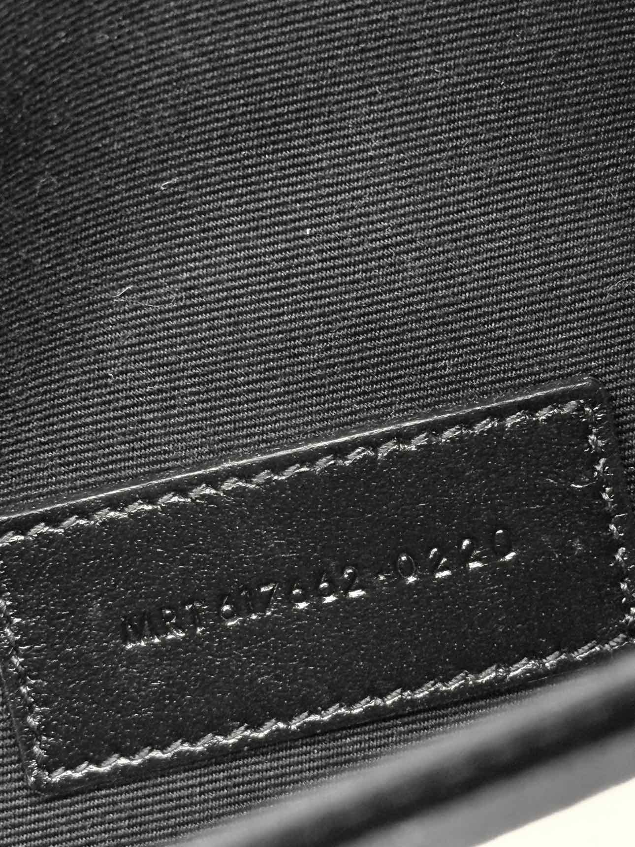 SAINT LAURENT Cassandre Matelasse Flap White Wristlet