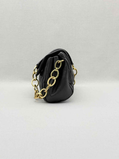 MIU MIU Matelasse Black Shoulder Bag