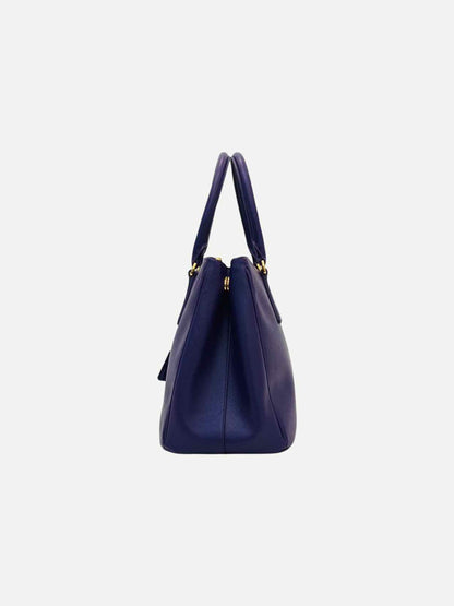 PRADA Double Zip Purple Tote Bag