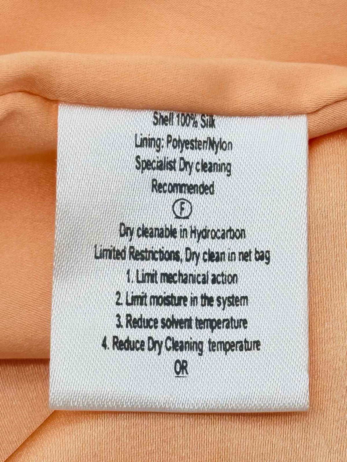 RACHEL GILBERT Cross Peach Cutout Size US 8 Long Dress