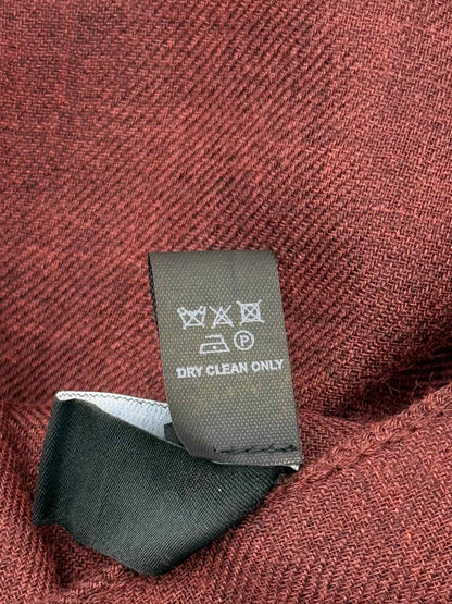 SALVATORE FERRAGAMO Burgundy Scarf