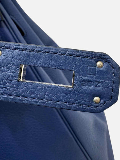 HERMES Kelly Bleu Brighton Versco Evercolor Top Handle