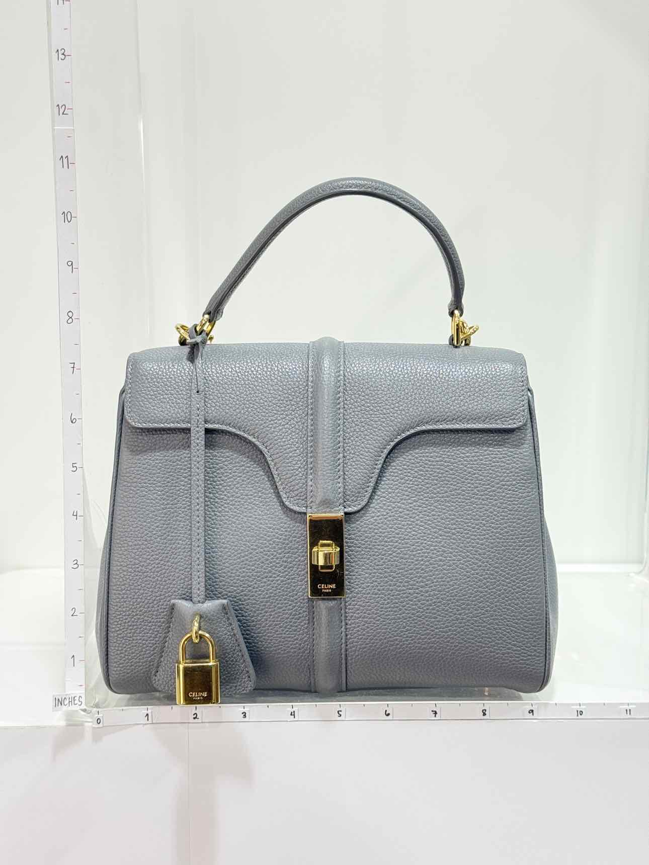 CELINE 16 Grey Top Handle