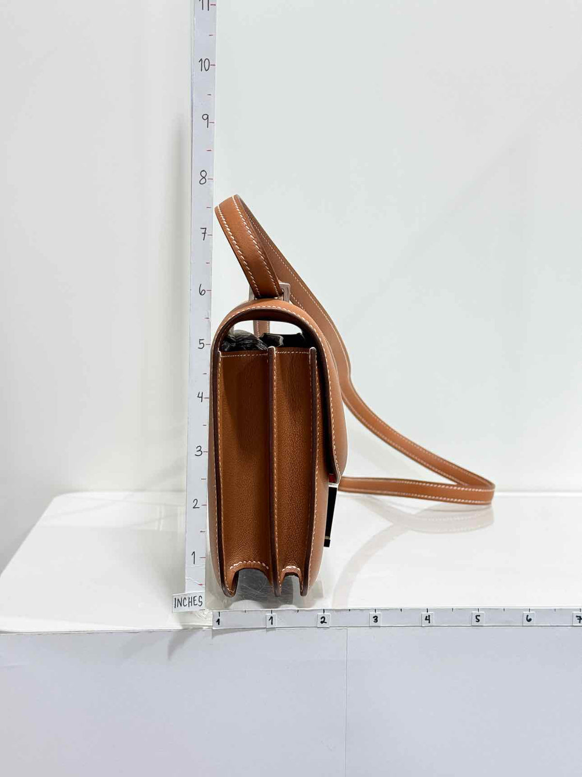 HERMES Constance Natural Shoulder Bag