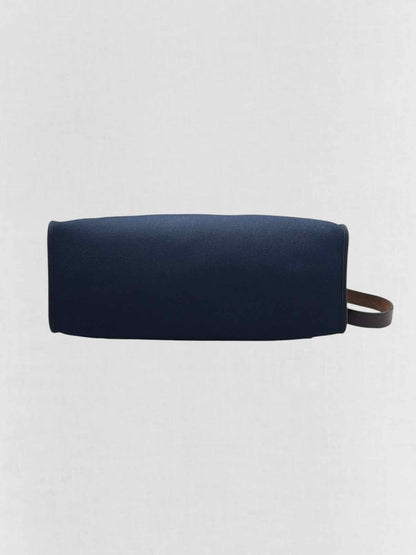 HERMES Herbag Zip Brown & Navy Blue Top Handle
