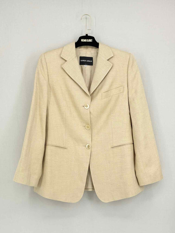 GIORGIO ARMANI Beige Size US 10 Jacket