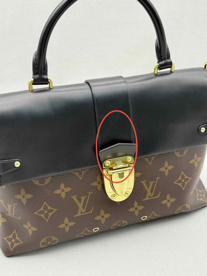 LOUIS VUITTON One Handle Brown & Black Top Handle