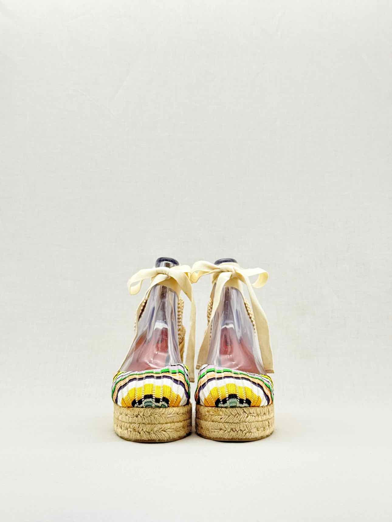 CASTANER X MISSONI Beige Multicolor Size EU 40 Wedges