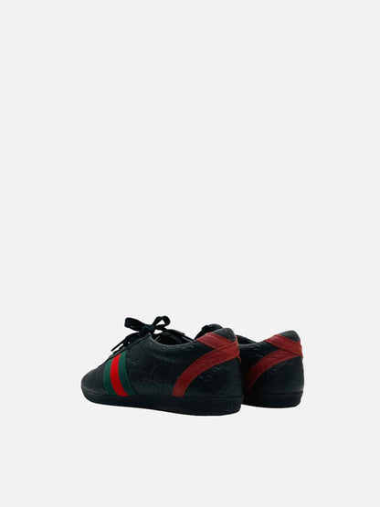 GUCCI Low Top Black Guccissima Sneakers