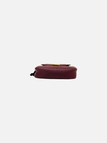 FENDI Easy 2 Burgundy Baguette Bag Mini