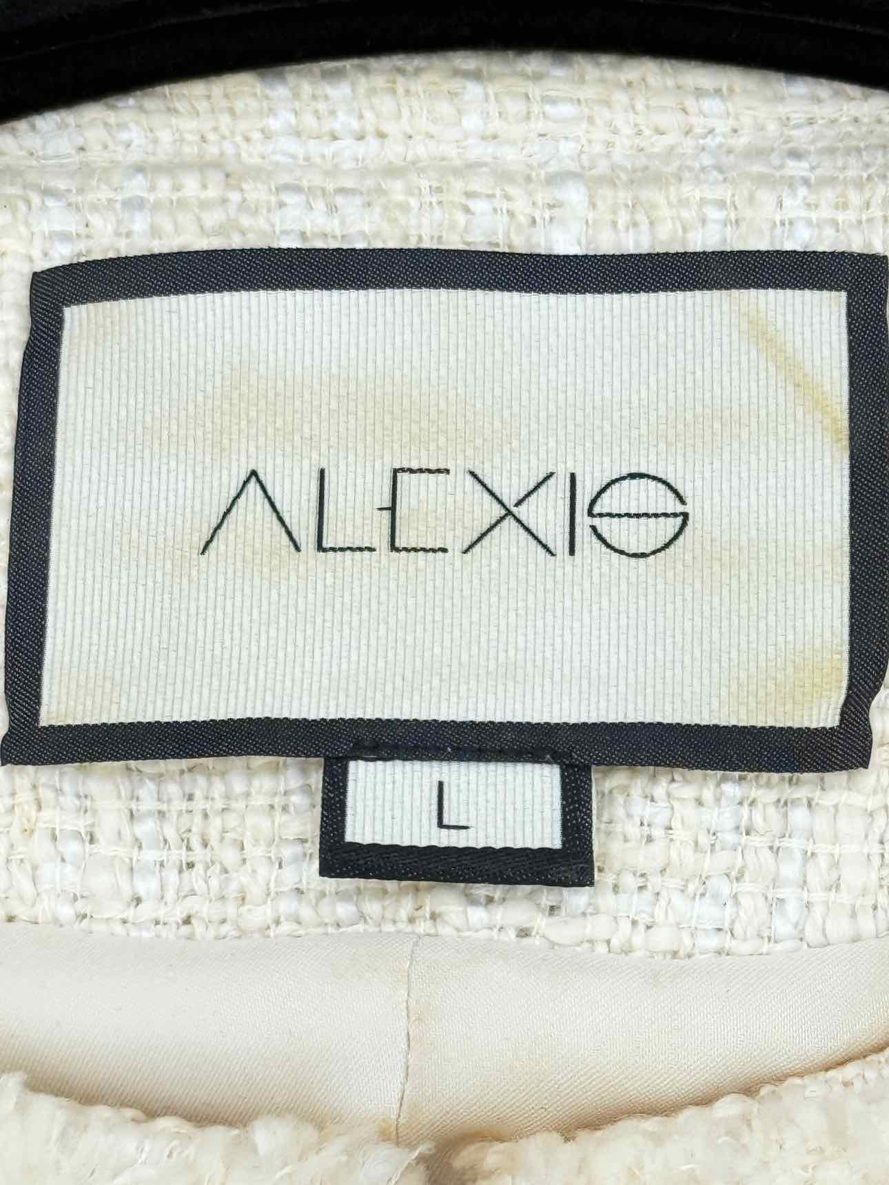 ALEXIS Joancy Cream Size Large Midi Dress