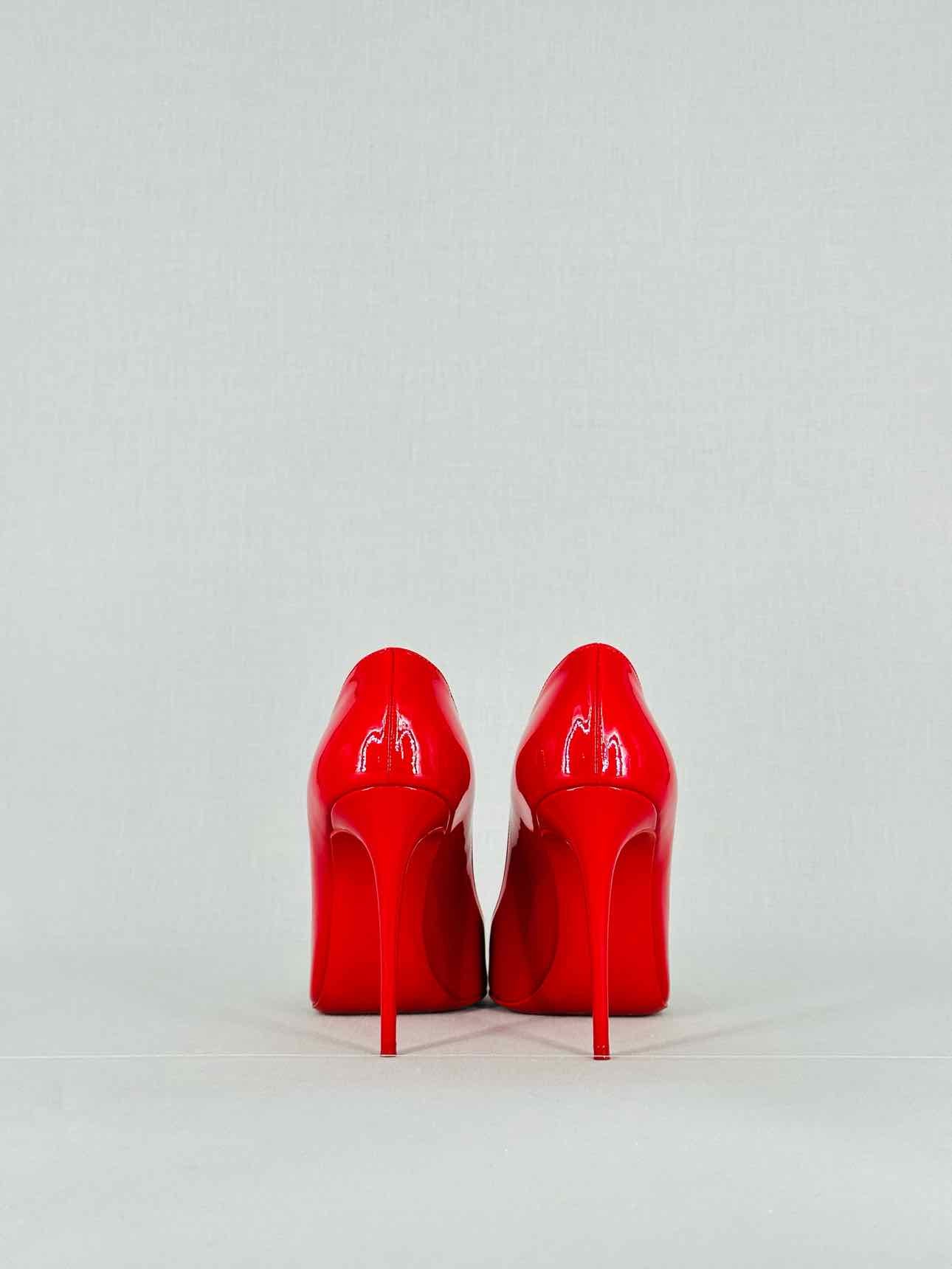 CHRISTIAN LOUBOUTIN Red Size EU 37.5 Heeled Sandals