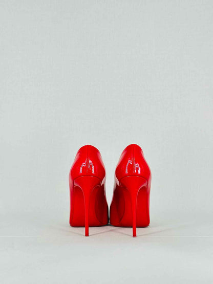CHRISTIAN LOUBOUTIN Red Size EU 37.5 Heeled Sandals