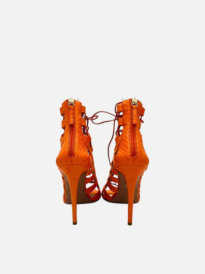 AQUAZZURA Gladiator Orange Heeled Sandals 40.5