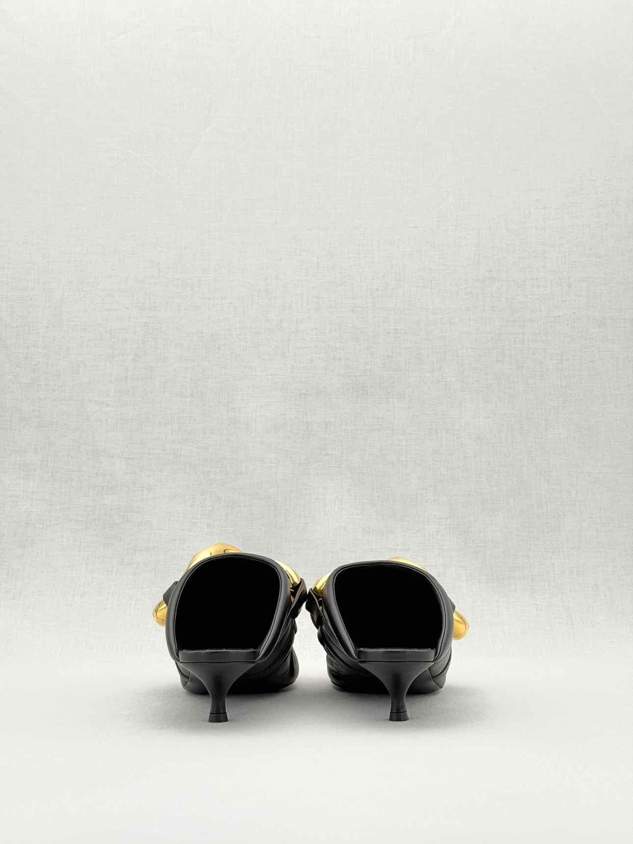 JW ANDERSON Chain Kitten Black Size EU 38 Mules