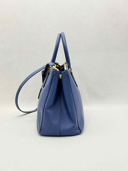 PRADA Lux Galleria Blue Tote Bag