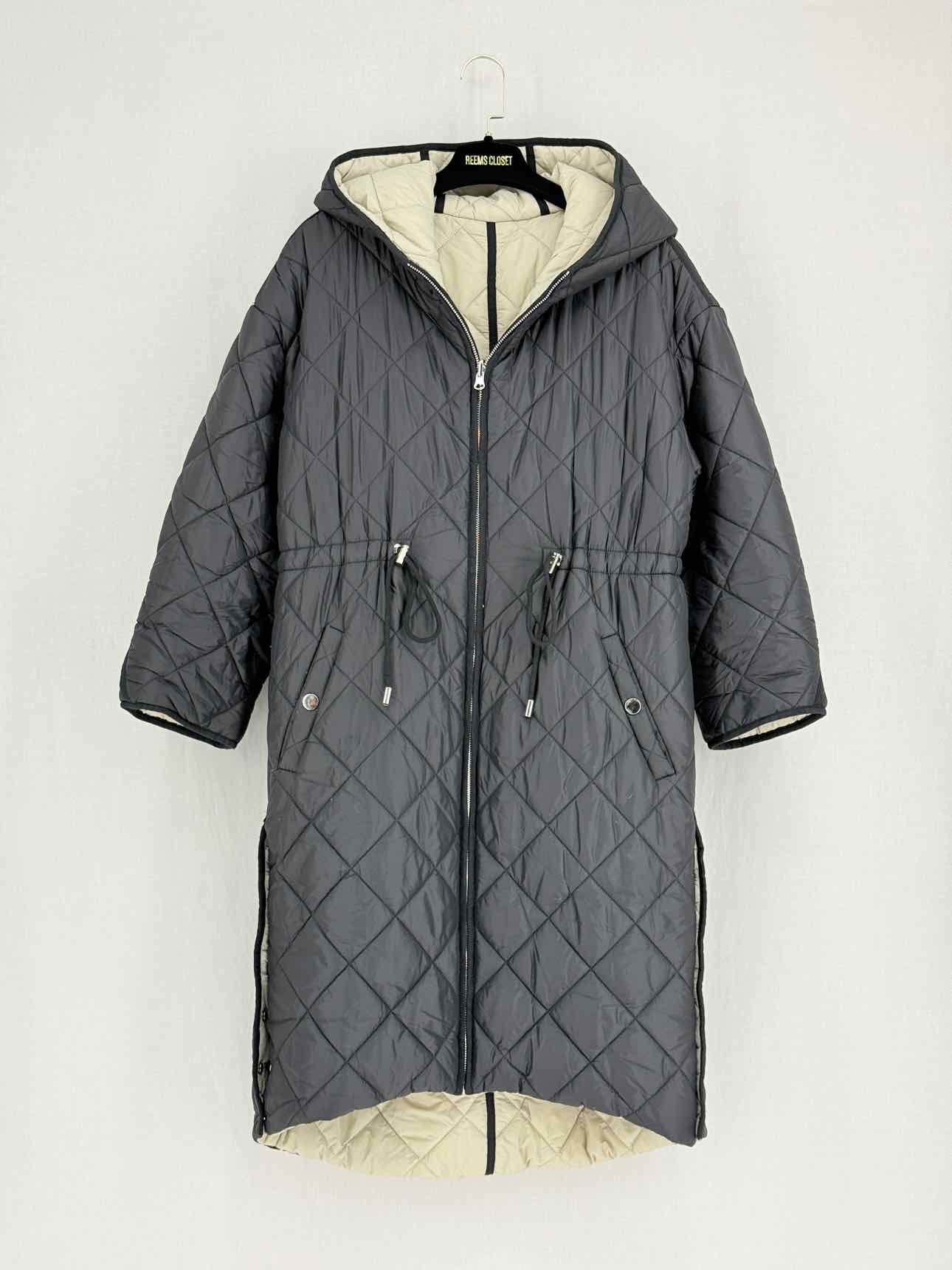 MAJE Black Quilted Size XSmall Coat