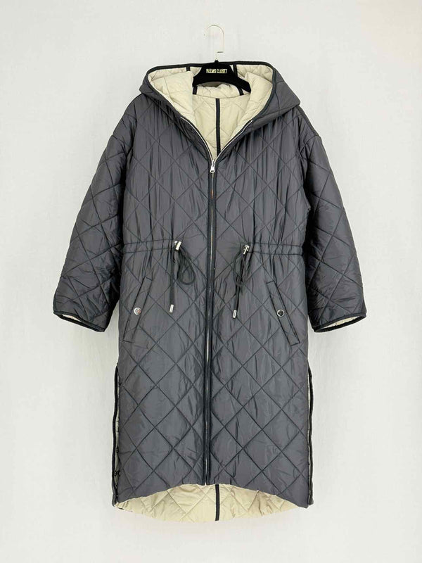 MAJE Black Quilted Size XSmall Coat