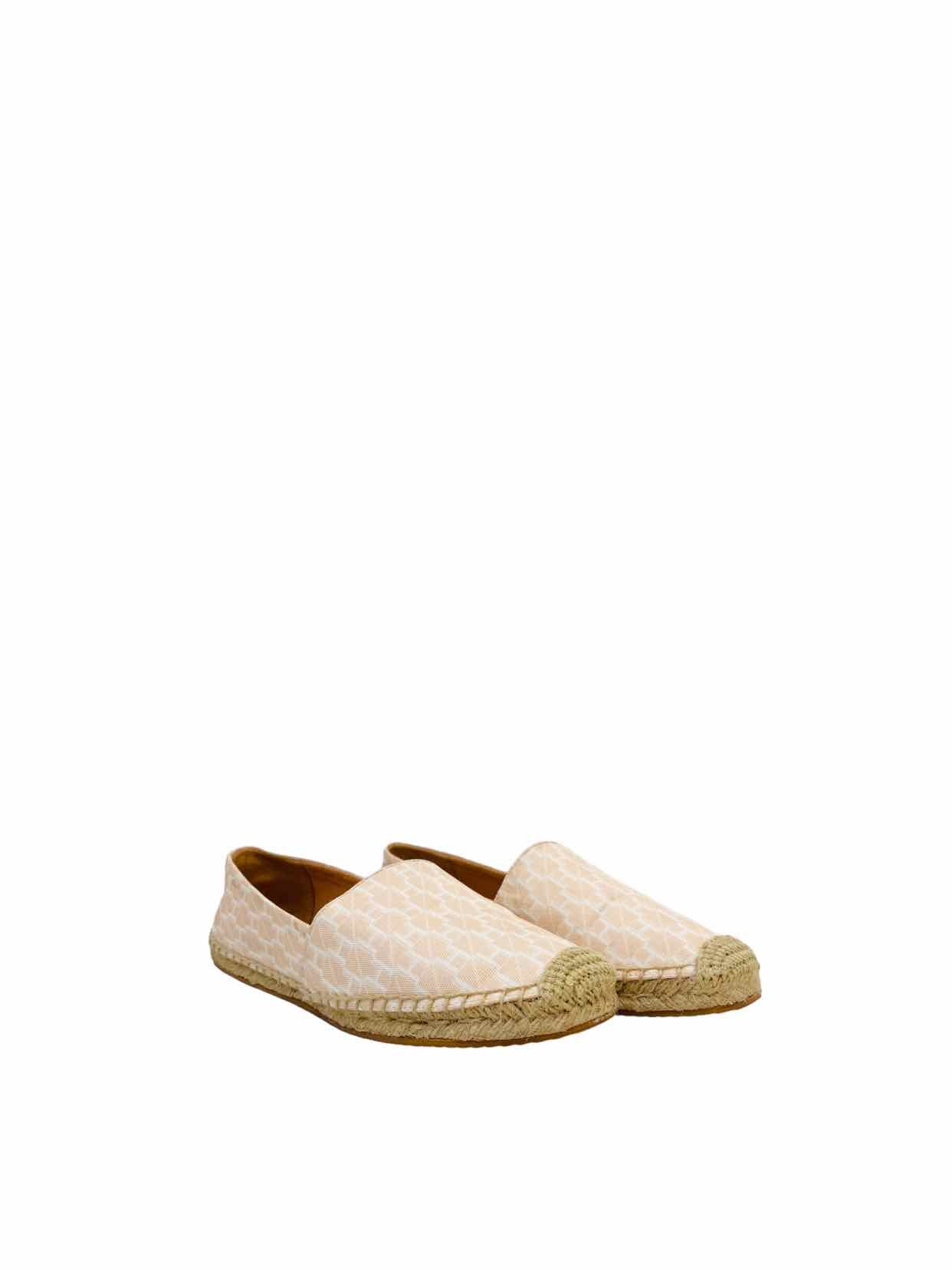 HUGO Espadrille Beige & Peach Flats 38